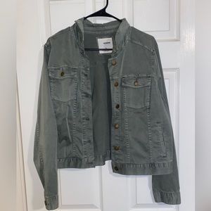 juniors size large sonoma army green jacket!